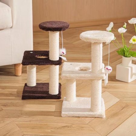 Cat climbing frame, integrated sisal cat scratching column cat shelf cat jumping platform cat toy cat tree